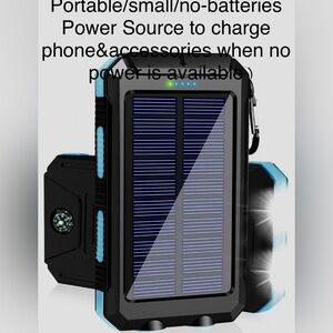 NEW Power (storage) BankCharger T411 charges Phone+ Portable/fast/Solar&Electric